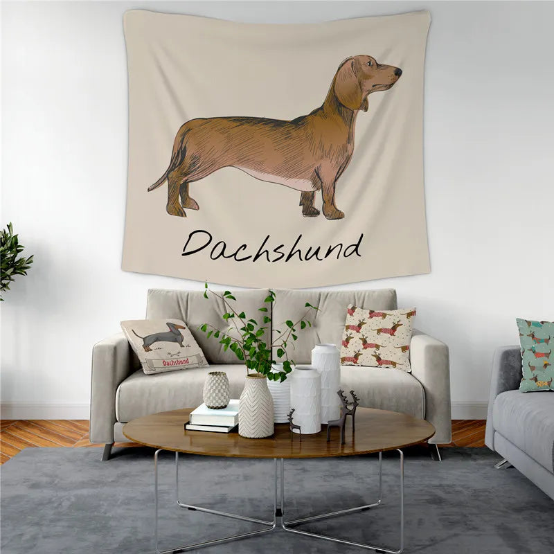 Cute Sausage Dog Throw Blanket Dach Everywhere