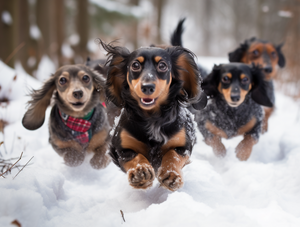 Winter Woofs: A Dachshund's Guide to Thriving in the Chill!