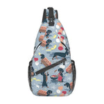 Load image into Gallery viewer, Dachshund Crossbody Sling Backpack
