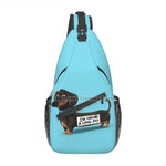 Load image into Gallery viewer, Dachshund Crossbody Sling Backpack

