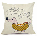 Load image into Gallery viewer, Cute Dachshund themed Cushion Covers

