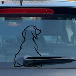 Load image into Gallery viewer, Dachshund Wagging Tail Car Sticker
