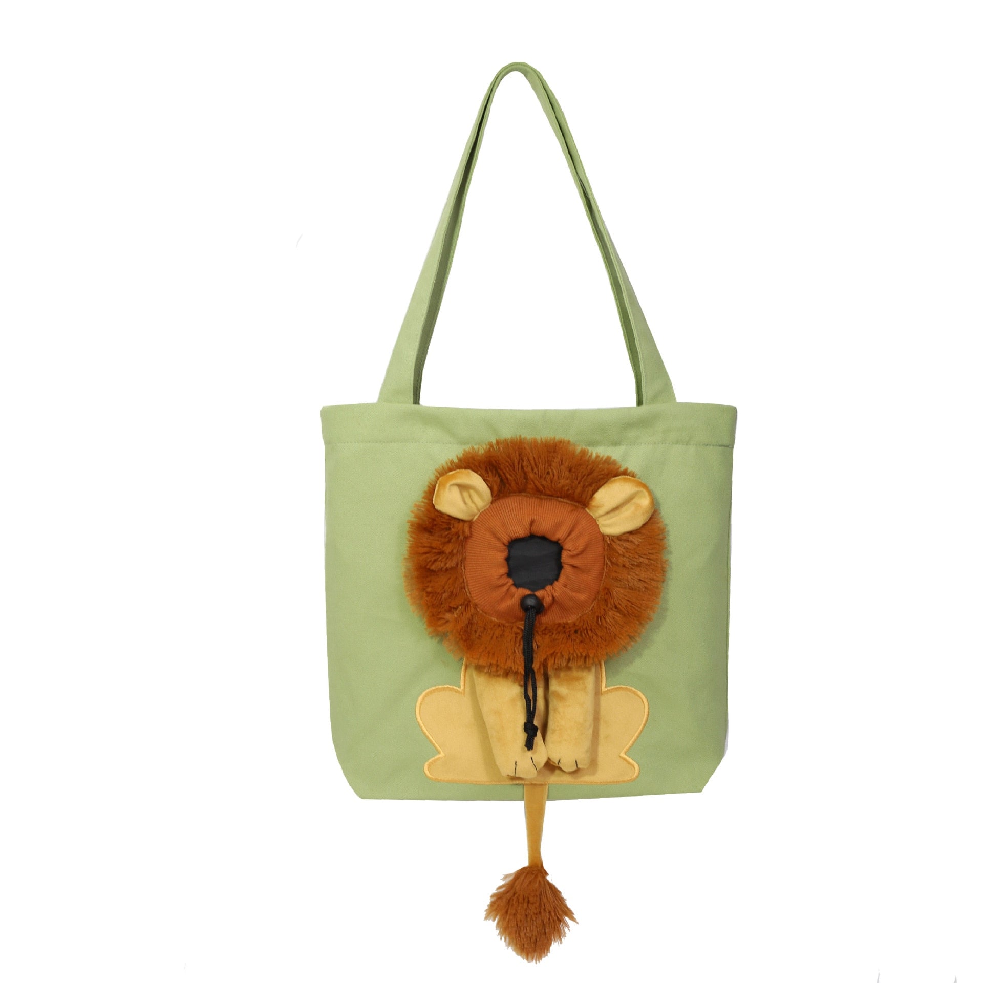 Cartoon Shape Lion Canvas Pet Shoulder Bag