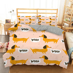 Load image into Gallery viewer, Dreamy Dachshund Heaven Comfy Duvet Bedding Set
