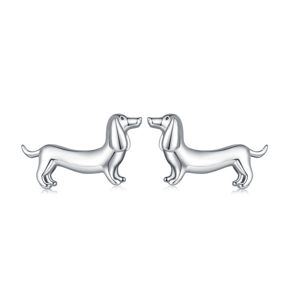 Elegant Dachshund Sterling Silver Ring & Earring – Dach Everywhere