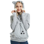 Load image into Gallery viewer, Warm Hoodies with Pet Cuddle Pouch
