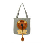 Load image into Gallery viewer, Cartoon Shape Lion Canvas Pet Shoulder Bag
