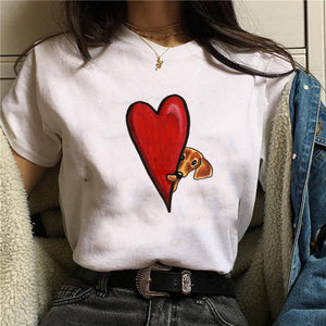 Doxie Love Funny T-Shirt for Women