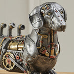Load image into Gallery viewer, Dach Everywhere™ Steampunk Dachshund Sculpture Figurine
