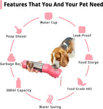Load image into Gallery viewer, Dog Travel 4 in 1 Portable Water Bottle Feeder

