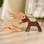 Load image into Gallery viewer, Cute Wood Crafted Dog Sculpture
