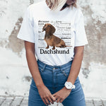 Load image into Gallery viewer, Dachshund Traits T-Shirt for Women
