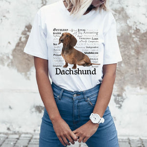 Dachshund Traits T-Shirt for Women