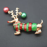 Load image into Gallery viewer, Dach Everywhere™ Christmas Themed Enamel Brooch Pin
