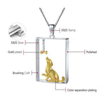 Load image into Gallery viewer, Cute Dachshund Sterling Silver Necklace
