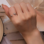 Load image into Gallery viewer, Elegant Dachshund Sterling Silver Ring &amp; Earring
