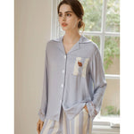 Load image into Gallery viewer, Dachshund Embroidery Women&#39;s Pajama Set
