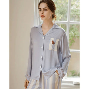 Dachshund Embroidery Women's Pajama Set