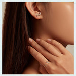 Load image into Gallery viewer, Elegant Dachshund Sterling Silver Ring &amp; Earring

