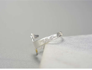 Dach Everywhere™ Cute Dachshund Sterling Silver Ring