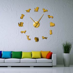 DIY Dachshund Wall Art Clock