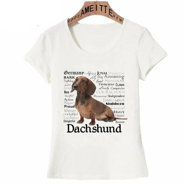 Dachshund Traits T-Shirt for Women