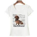 Load image into Gallery viewer, Dachshund Traits T-Shirt for Women
