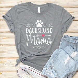 Dachshund Mama T Shirt for Women