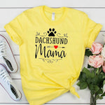 Load image into Gallery viewer, Dachshund Mama T Shirt for Women
