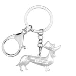 Load image into Gallery viewer, Colorful Elegant Dachshund Keychain
