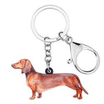 Load image into Gallery viewer, Acrylic Standing Dachshund Keychain
