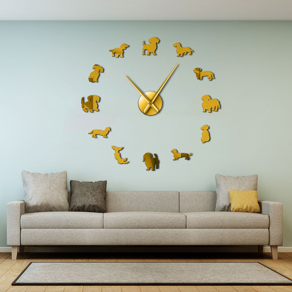 DIY Dachshund Wall Art Clock