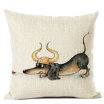 Load image into Gallery viewer, 12 Zodiac Dachshund Pillow Case
