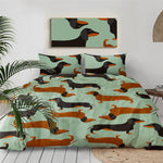 Load image into Gallery viewer, Dach Everywhere™ Dachshund Duvet Bedding Set
