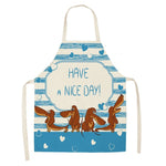 Load image into Gallery viewer, Dachshund Print Cotton Linen Cooking Apron for Women
