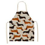 Load image into Gallery viewer, Dachshund Print Cotton Linen Cooking Apron for Women
