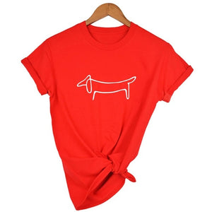 Simple Dachshund T-Shirt for Women
