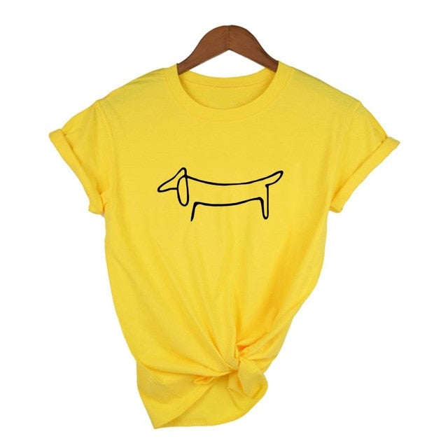 Simple Dachshund T-Shirt for Women