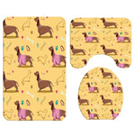 Load image into Gallery viewer, Cute Dog Bathroom Rug &amp; Shower Curtain Sets (Set of 3 &amp; Set of 4)
