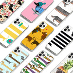 Load image into Gallery viewer, Ultra Thin Dachshund Print Soft Silicone iPhone Cases

