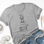 Load image into Gallery viewer, Funny Yoga Doxie T Shirts for Women 100% Cotton
