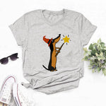 Load image into Gallery viewer, Dachshund Celebrates with Firework Women T Shirt
