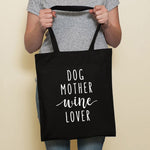 Load image into Gallery viewer, Cute Dog Black Canvas Tote Bag
