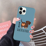 Load image into Gallery viewer, I Heart Dachshunds iPhone Soft Silicone Case
