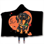 Load image into Gallery viewer, Dach Everywhere™ Hooded Wearable Throw Blanket
