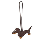 Load image into Gallery viewer, Adorable Dachshund Leather Keychain
