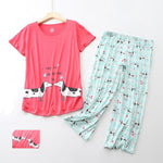 Load image into Gallery viewer, Cute Dachshund Printed Summer Pajama Set for Women
