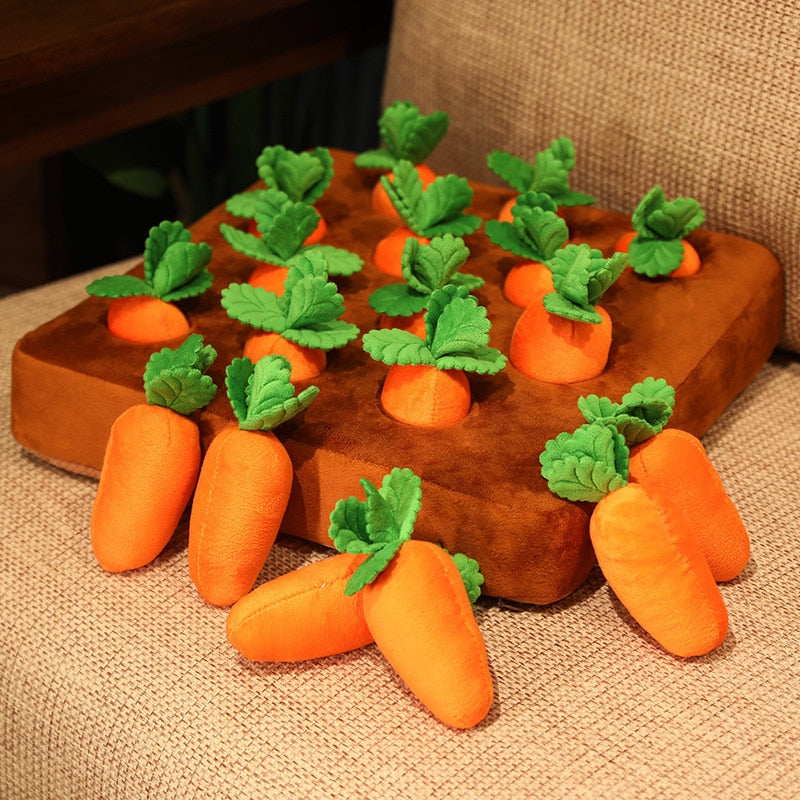 2Sets Dog Carrot Plush Toy Pull The Carrot Stuffed Toy Education Pet  Interaction