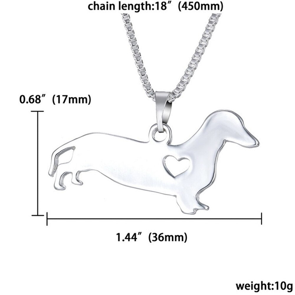 Wiener Heart Necklace